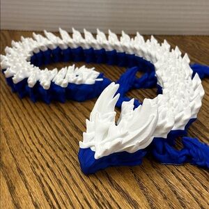 Blue and White Dragon Figurine